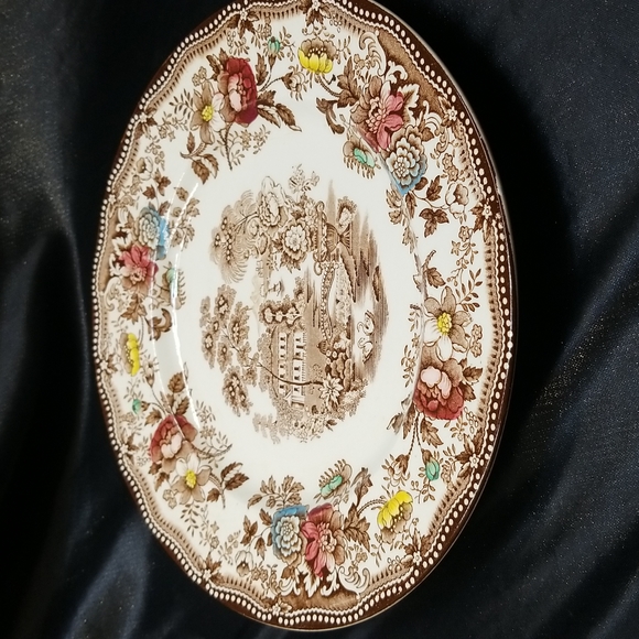 Royal Staffordshire Clarice Cliff Tonquin Brown MuliColor Dinner Plate - Picture 9 of 9